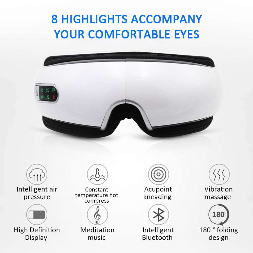 EyeRelax Pro™ – Inteligentny masażer oczu z funkcją relaksu